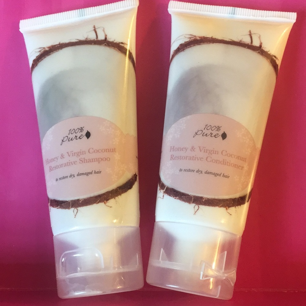 100% Pure shampoo and conditioner set